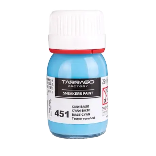 TARRAGO SNEAKERS Paint Mixing Colors 25ml #451 CYAN BASE / Jasnoniebieskie farby akrylowe do customizacji sneakersów i ubrań