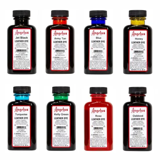 Barwniki do skór, butów, teczek, toreb, kurtek skórzanych - Angelus Leather Dye