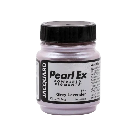 JACQUARD Pearl EX Powdered Metallic Pigments 0.75oz #645 GREY LAVENDER / Szarolawendowe metaliczne i perłowe pigmenty w proszku do rękodzieła