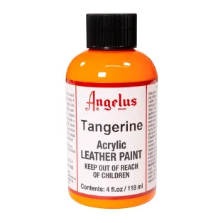 ANGELUS Acrylic Leather Paint Standard 4oz #265 TANGERINE / MANDARYNKOWA farba akrylowa do malowania Sneakersów i Jeansu