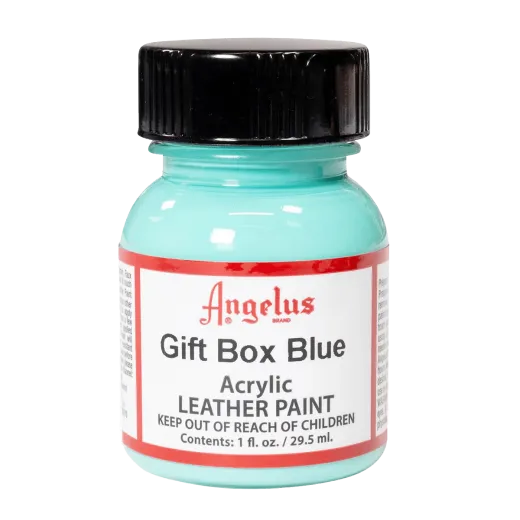 Jasnobłękitna farba Angelus do customizacji sneakersów i jeansu. Jasnobłękitne farby akrylowe do skór licowych i tkanin. Stosowane do butów, katan, toreb