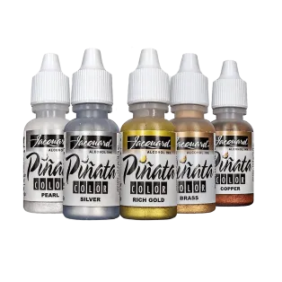 JACQUARD Pinata Colors Alcohol Ink Metallic 0.5oz / Metaliczne tusze alkoholowe do szkła, ceramiki, kamienia i innych twardych powierzchni