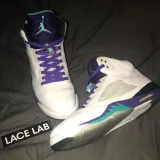 Fioletowe sznurowadła płaskie Lace Lab. Sznurówki do customizacji sneakersów Jordan, Nike, Adidas, Reebok