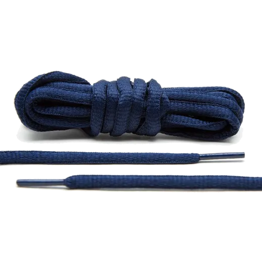 Cienkie okrągłe granatowe sznurowadła , idealne do butów na trening, do biegania