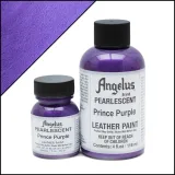 Purpurowa, fioletowa farba perłowa do malowania butów, jeansu i tkanin Angelus Prince Purple Pearlscent Acrylic Paint Custom.