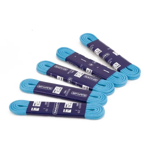 Wytrzymałe błękitne sznurowadła okrągłe woskowane