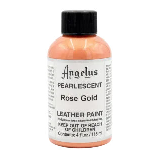 ANGELUS Acrylic Leather Paint Pearlescent 4oz #456 ROSE GOLD / RÓŻOWA ZŁOTA perłowa farba akrylowa do malowania Sneakersów i Jeansu