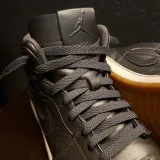 Ciemnoszare płaskie sznurowadła, sznurówki, sznury do sneakersów, kicksów, Nike, JORDAN, Adidas. Customizacja butów Lace Lab.