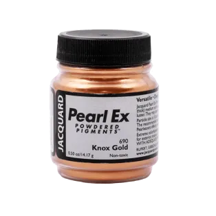 JACQUARD Pearl EX Powdered Metallic Pigments 0.5oz #690 KNOX GOLD / Złote metaliczne i perłowe pigmenty w proszku do rękodzieła