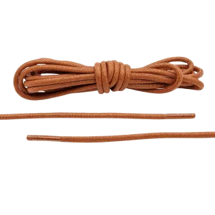 LACE LAB Waxed Shoe Laces 2.5mm Brown