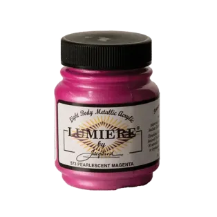 JACQUARD Lumiere Pearlescent Paint 2.25oz #573 PEARL MAGENTA / MAGENTA perłowa farba akrylowa do rękodzieła