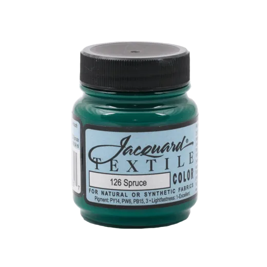 JACQUARD Textile Color Paint 2.25oz #126 SPRUCE / ŚWIERKOWA farba akrylowa do tkanin
