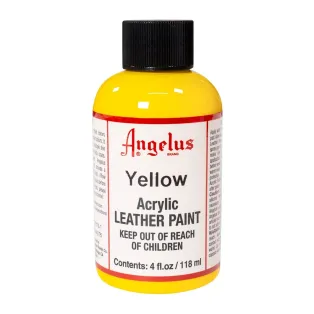 ANGELUS Acrylic Leather Paint Standard 4oz #075 YELLOW / ŻÓŁTA farba akrylowa do malowania Sneakersów i Jeansu