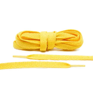 LACE LAB Flat Shoe Laces 8mm Maize / Kukurydziane płaskie sznurowadła do butów