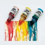 Tusze Jacquard Pinata Alcohol Inks  można stosować do gumowych stempli, sztuki piękne, malarstwo na tkaninach, scrapbooking. Doskonale nadają się również do kaligrafii, zdobień, grafiki oraz malarstwa aerografem.