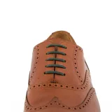 Wytrzymałe ciemno zielone sznurowadła woskowane płaskie 3.5mm