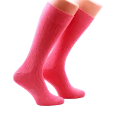 Casualowe męskie skarpety jasno różowe z różowymi wydzieleniami. Skarpety do trampek i butów eleganckich.