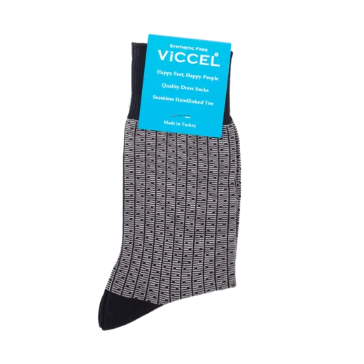 Jasno siwe wysokiej jakości skarpety wykonane z długowłóknistej egipskiej bawełny