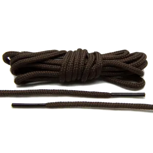 LACE LAB Roshe Laces 3mm Dark Brown / Ciemno brązowe okrągłe sznurowadła do butów