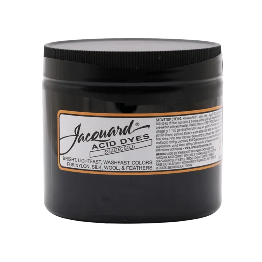 JACQUARD Acid Dye 8oz #633 AZTEC GOLD / AZTECKI ZŁOTY barwnik kwasowy do wełny, jedwabiu i piór