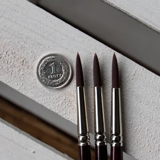 ELCO Brush Round Synthetic 08 / Okrągły spiczasty pędzelek do farb i barwników