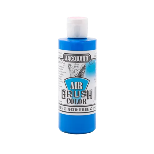 JACQUARD Airbrush Color Metallic Paint 4oz #302 BLUE / NIEBIESKA metaliczna farba akrylowa do aerografu