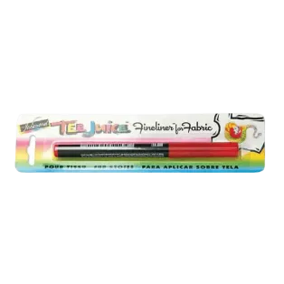 JACQUARD Tee Juice Fabric Art Marker Fine Point 0.08mm RED / Czerwony pisak do jeansu, tkanin, skór, drewna, gliny, papieru