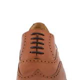 Wytrzymałe czarne sznurowadła woskowane płaskie 3.5mm