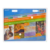 Farby akrylowe do rękodzieła. Metaliczna farba do tkanin.