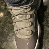Okrągłe sznurowadła siwe, idealne do nike jordan 11