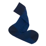 Garantowo niebieskie skarpety męskie w paski