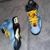 Złote sznurowadła płaskie Lace Lab. Sznurówki do customizacji sneakersów Jordan, Nike, Air Jordan 1, Retro High, Obsidain, dunk
