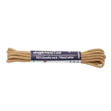 Wytrzymałe okrągłe sznurowadła woskowane ciemnobeżowe 