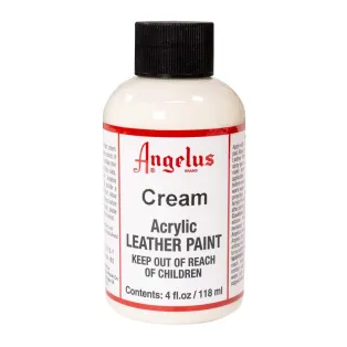 ANGELUS Acrylic Leather Paint Standard 4oz #162 CREAM / KREMOWA farba akrylowa do malowania Sneakersów i Jeansu