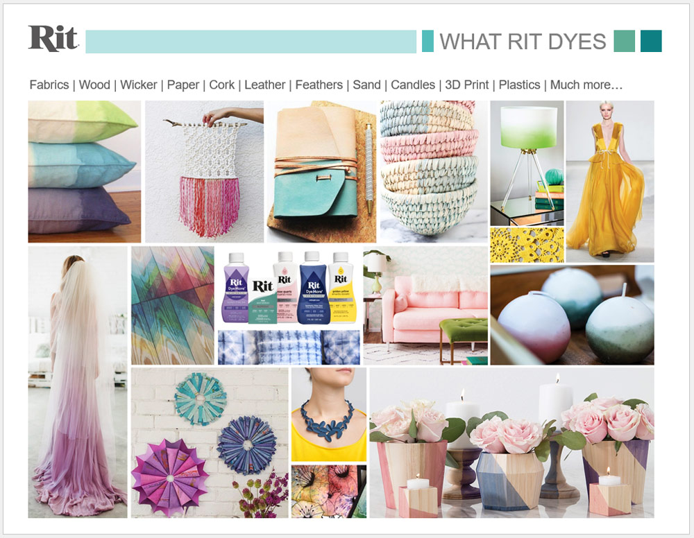 Uniwersalne barwniki do tkanin, ubrań, butów, akcesoriów rit dye, dyemore.