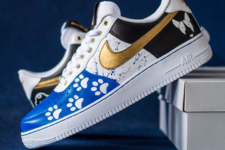 Custom Nike AF1 Dad’s Pair by @obuwnik