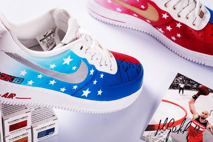 Charytatywny Custom Nike AF1 NBA2K Marcin Gortat by @obuwnik