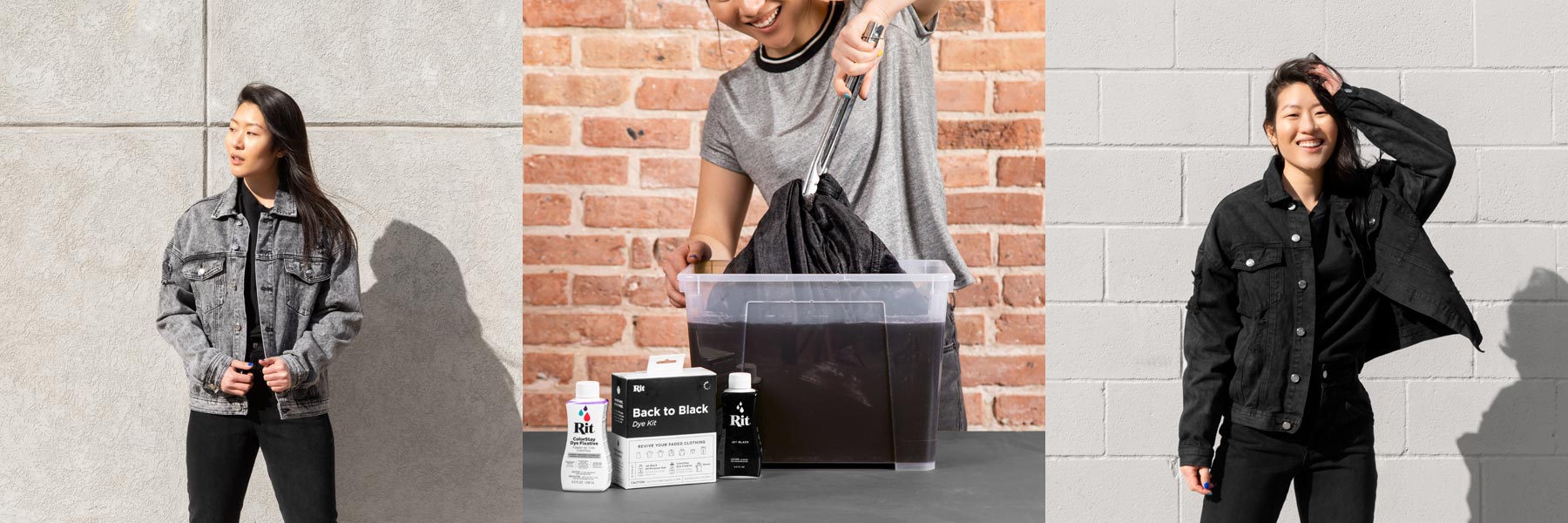 Barwnik do jeansu, koszulek i tkanin w kolorze czarnym - rit dye Black