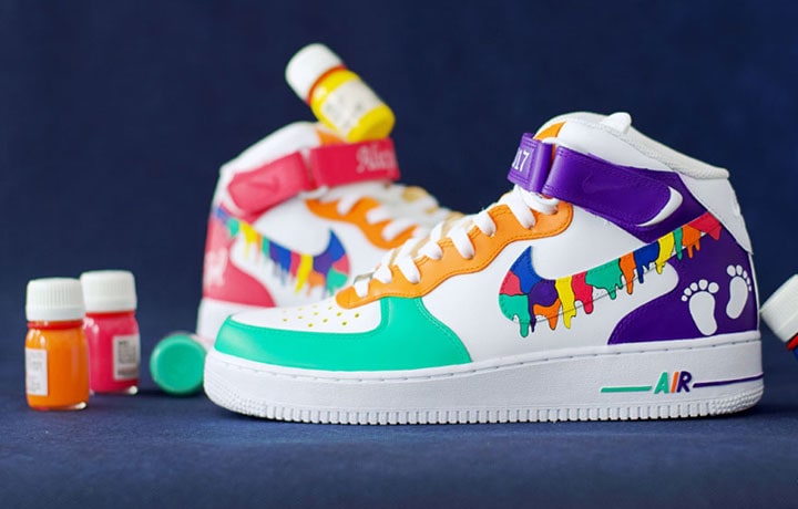 Custom Nike AF1 Daughter Birth by @obuwnik