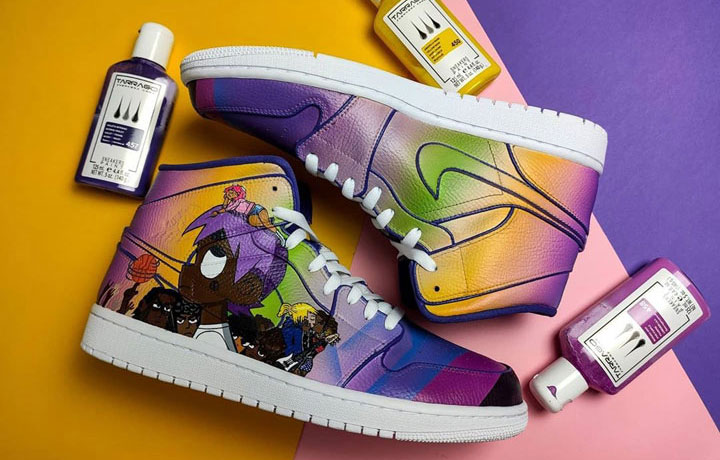 Custom Air Jordan I NILil Uzi Vert by @doostomz