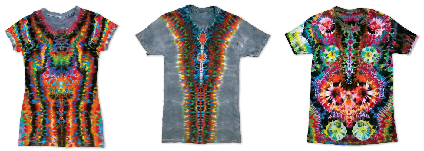 Farbowanie t-shirtów, koszulek, ubrań, tkanin, tekstyliów barwnikami tie dye jacquard. Personalizacja, rękodzieło odzieży. 