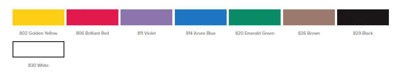 Karta kolorów farb akrylowych do ubrań, tkanin, tekstyliów, odzieży. Farby do customizowania, personalizowania. Rękodzieło. 
