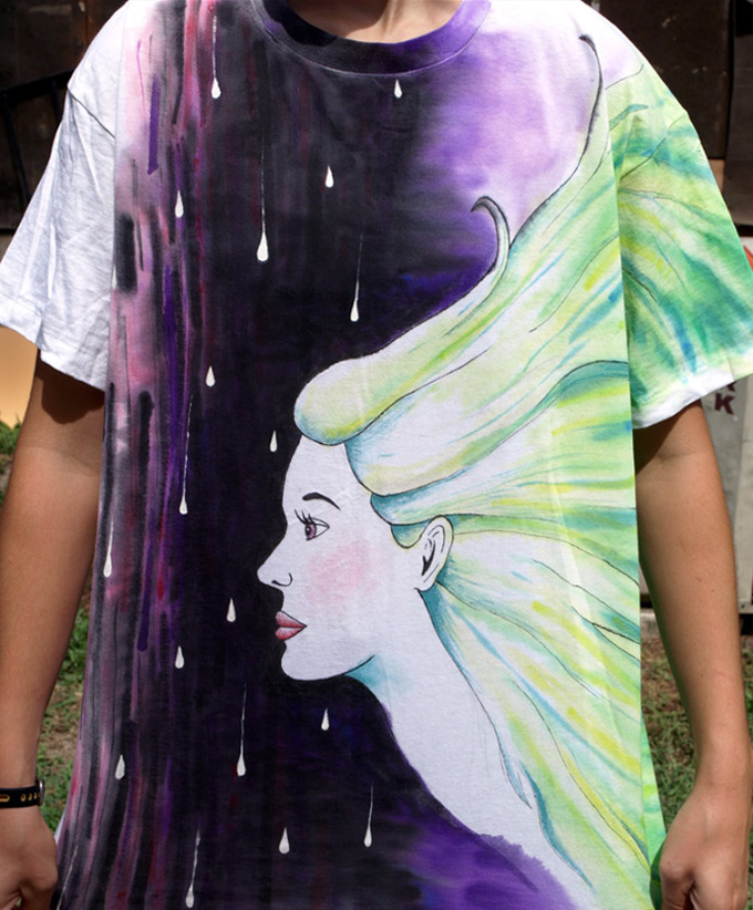 Zielone pisaki do personalizacji koszulek.