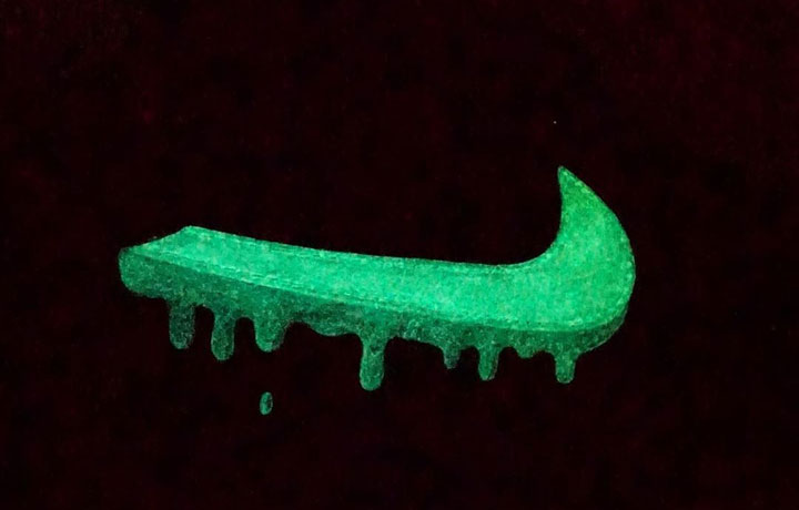 Nike Custom Green Glow (bez światła) @sneaker_spot_com