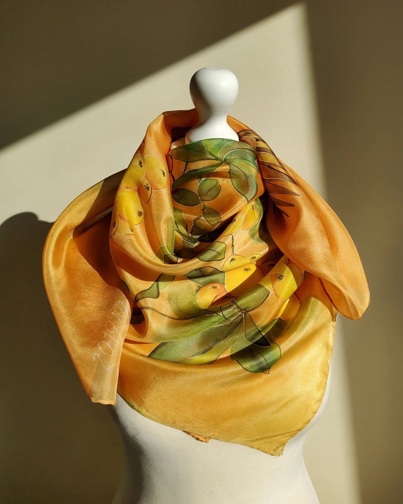 Ręcznie malowany jedwab barwnikami do tkanin Jacquard